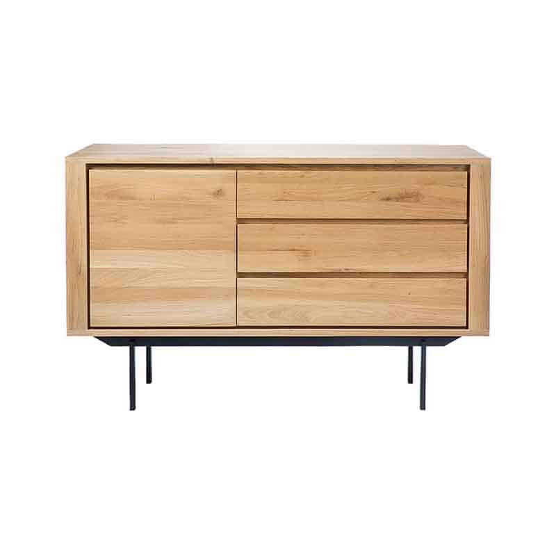 Ethnicraft Shadow Sideboard with Black Metal Legs by Olson and Baker - Designer & Contemporary Sofas, Furniture - Olson and Baker showcases original designs from authentic, designer brands. Buy contemporary furniture, lighting, storage, sofas & chairs at Olson + Baker.