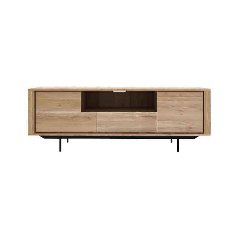 Ethnicraft Shadow TV Cupboard with Black Metal Legs by Olson and Baker - Designer & Contemporary Sofas, Furniture - Olson and Baker showcases original designs from authentic, designer brands. Buy contemporary furniture, lighting, storage, sofas & chairs at Olson + Baker.