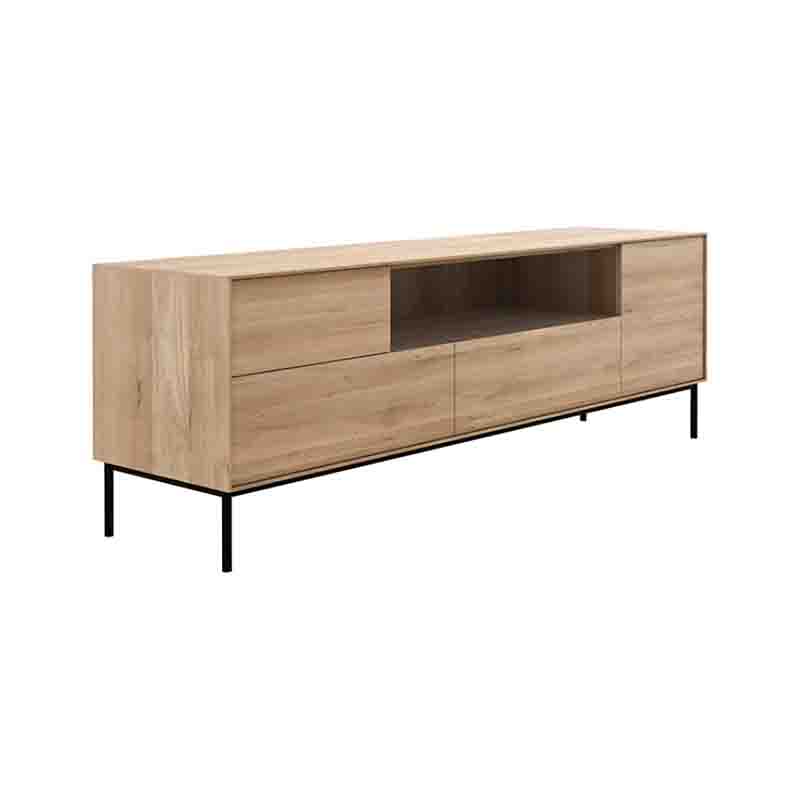 Ethnicraft_Whitebird_TV_Cupboard_by_Alain_van_Havre_Angle Olson and Baker - Designer & Contemporary Sofas, Furniture - Olson and Baker showcases original designs from authentic, designer brands. Buy contemporary furniture, lighting, storage, sofas & chairs at Olson + Baker.