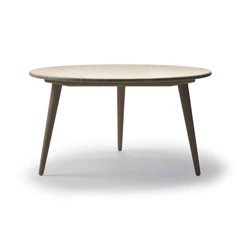 Carl-Hansen-CH008-Ø100cm-Coffee-Table-by-Hans-Wegner-in-Soaped-Oak Olson and Baker - Designer & Contemporary Sofas, Furniture - Olson and Baker showcases original designs from authentic, designer brands. Buy contemporary furniture, lighting, storage, sofas & chairs at Olson + Baker.
