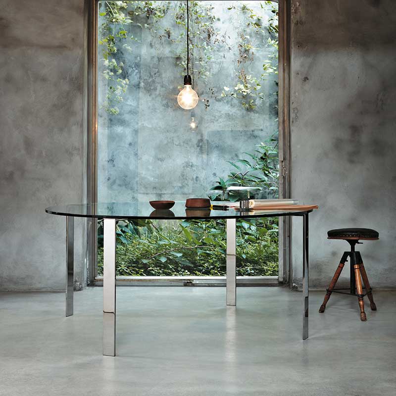 Desalto-Liko-Glass-Round-Ø160cm-Table-by-Arik-Levy-2 Olson and Baker - Designer & Contemporary Sofas, Furniture - Olson and Baker showcases original designs from authentic, designer brands. Buy contemporary furniture, lighting, storage, sofas & chairs at Olson + Baker.
