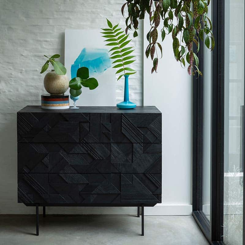 Ethnicraft - Graphic Drawers by Alain van Havre - Lifestyle 01 Olson and Baker - Designer & Contemporary Sofas, Furniture - Olson and Baker showcases original designs from authentic, designer brands. Buy contemporary furniture, lighting, storage, sofas & chairs at Olson + Baker.