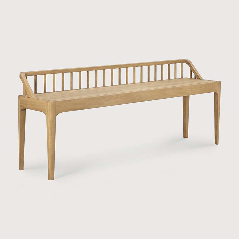Ethnicraft - Spindle Bench by Nathan Yong - Product 01 Olson and Baker - Designer & Contemporary Sofas, Furniture - Olson and Baker showcases original designs from authentic, designer brands. Buy contemporary furniture, lighting, storage, sofas & chairs at Olson + Baker.