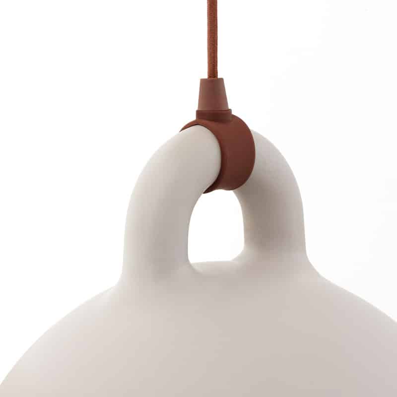 Normann Copenhagen - Bell Lamp by Andreas Lund & Jacob Rudbeck - Small Sand Detail 02 Olson and Baker - Designer & Contemporary Sofas, Furniture - Olson and Baker showcases original designs from authentic, designer brands. Buy contemporary furniture, lighting, storage, sofas & chairs at Olson + Baker.