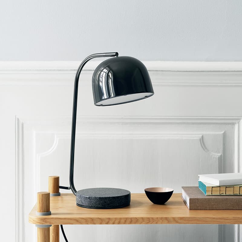 Normann Copenhagen - Grant Table Lamp by Simon Legald - Black Lifeshot 04 Olson and Baker - Designer & Contemporary Sofas, Furniture - Olson and Baker showcases original designs from authentic, designer brands. Buy contemporary furniture, lighting, storage, sofas & chairs at Olson + Baker.