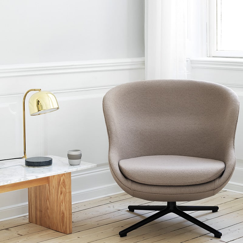 Normann Copenhagen - Grant Table Lamp by Simon Legald - Brass Lifeshot 04 Olson and Baker - Designer & Contemporary Sofas, Furniture - Olson and Baker showcases original designs from authentic, designer brands. Buy contemporary furniture, lighting, storage, sofas & chairs at Olson + Baker.