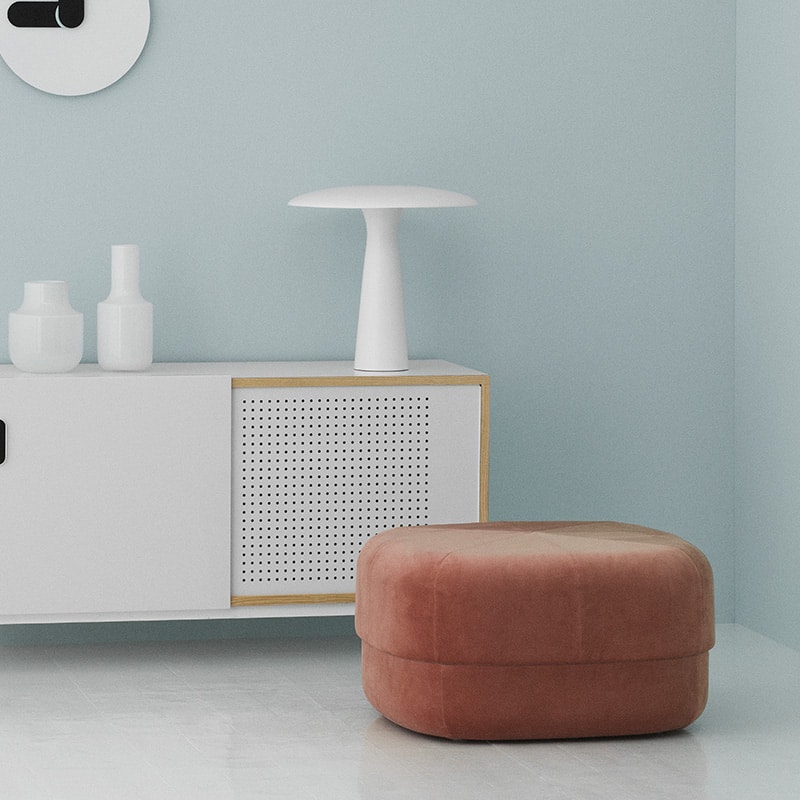 Normann Copenhagen - Kabino Sideboard by Simon Legald - White Lifeshot 04 Olson and Baker - Designer & Contemporary Sofas, Furniture - Olson and Baker showcases original designs from authentic, designer brands. Buy contemporary furniture, lighting, storage, sofas & chairs at Olson + Baker.