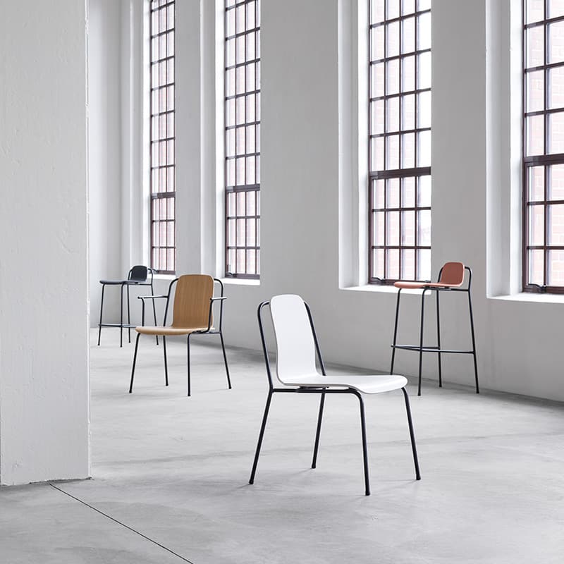 Normann Copenhagen - Studio Chair by Simon Legald - Variations Lifeshot 01 Olson and Baker - Designer & Contemporary Sofas, Furniture - Olson and Baker showcases original designs from authentic, designer brands. Buy contemporary furniture, lighting, storage, sofas & chairs at Olson + Baker.