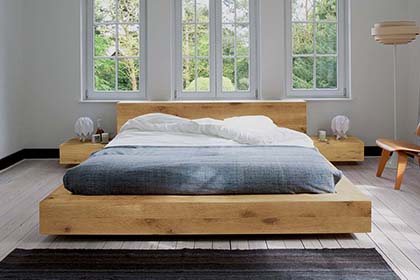 Ethnicraft - Madra Bed - Beds Olson and Baker - Designer & Contemporary Sofas, Furniture - Olson and Baker showcases original designs from authentic, designer brands. Buy contemporary furniture, lighting, storage, sofas & chairs at Olson + Baker.