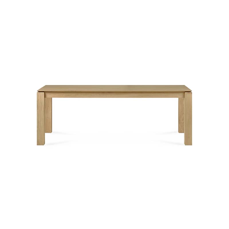Ethnicraft Slice 220x90cm Dining Table by Alain Van Havre Olson and Baker - Designer & Contemporary Sofas, Furniture - Olson and Baker showcases original designs from authentic, designer brands. Buy contemporary furniture, lighting, storage, sofas & chairs at Olson + Baker.