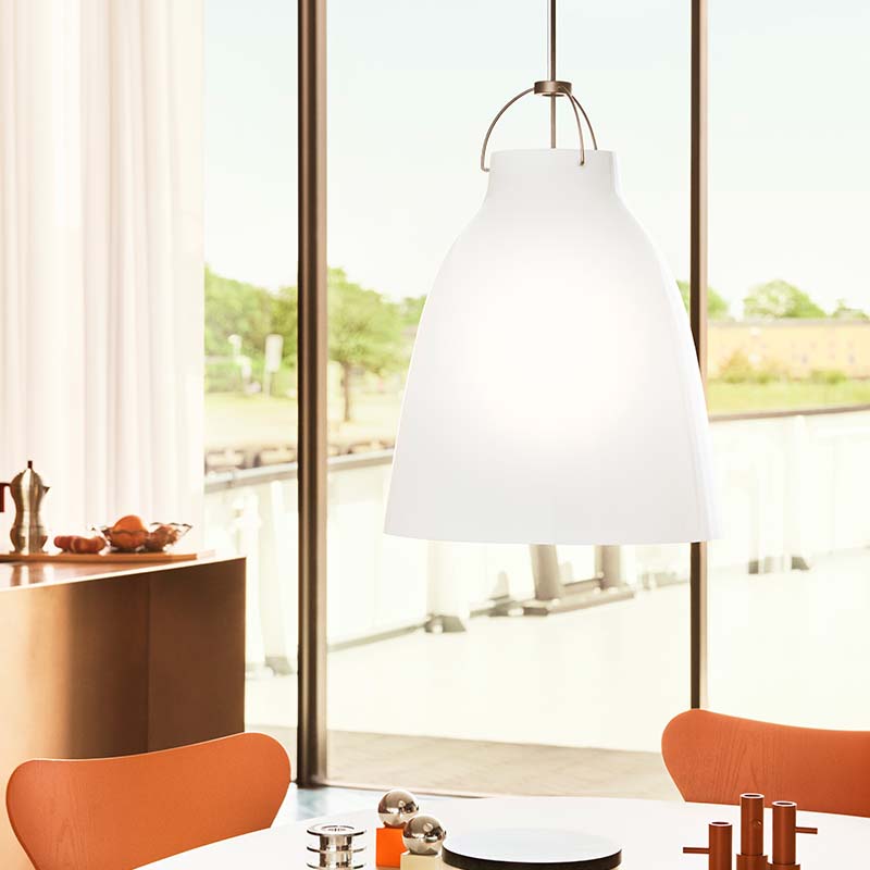 Caravaggio Opal Pendant - Lifestyle 06 Olson and Baker - Designer & Contemporary Sofas, Furniture - Olson and Baker showcases original designs from authentic, designer brands. Buy contemporary furniture, lighting, storage, sofas & chairs at Olson + Baker.