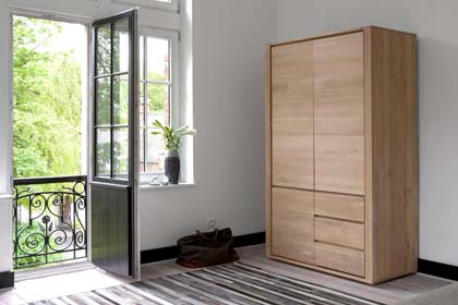 Ethnicraft - Shadow Wardrobe - Wardrobes Olson and Baker - Designer & Contemporary Sofas, Furniture - Olson and Baker showcases original designs from authentic, designer brands. Buy contemporary furniture, lighting, storage, sofas & chairs at Olson + Baker.