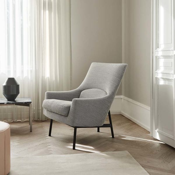 A-Chair Lounge Chair with Metal Base