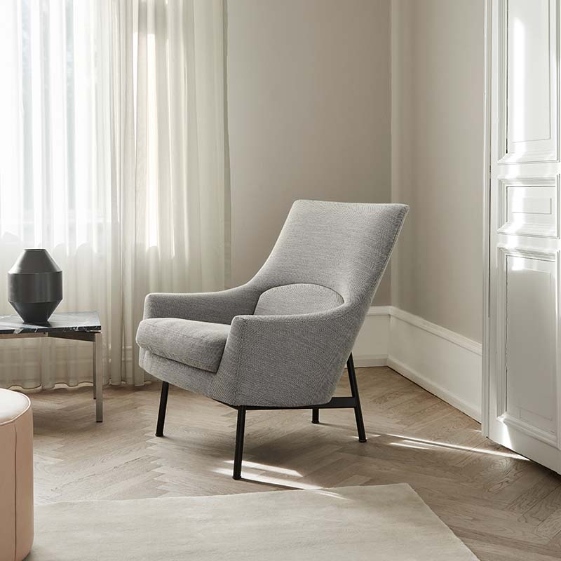 Fredericia - A-Chair with Metal Base - Lifestyle 03 Olson and Baker - Designer & Contemporary Sofas, Furniture - Olson and Baker showcases original designs from authentic, designer brands. Buy contemporary furniture, lighting, storage, sofas & chairs at Olson + Baker.