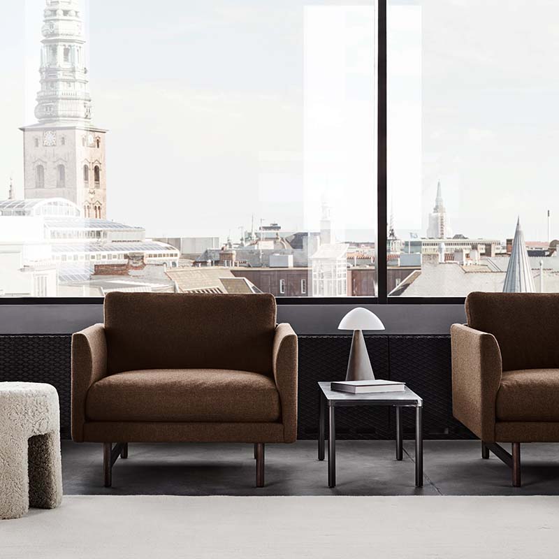 Fredericia - Calmo Chair - Lifestyle 02 Olson and Baker - Designer & Contemporary Sofas, Furniture - Olson and Baker showcases original designs from authentic, designer brands. Buy contemporary furniture, lighting, storage, sofas & chairs at Olson + Baker.