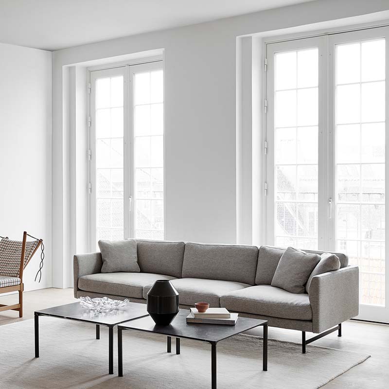 Fredericia - Calmo Three Seater - Lifestyle 05 Olson and Baker - Designer & Contemporary Sofas, Furniture - Olson and Baker showcases original designs from authentic, designer brands. Buy contemporary furniture, lighting, storage, sofas & chairs at Olson + Baker.