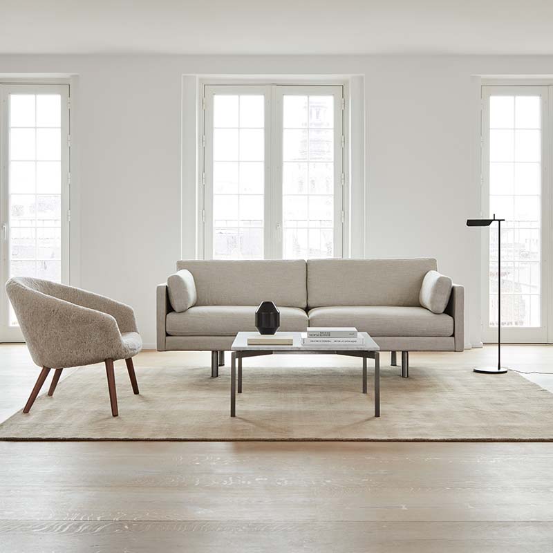 Fredericia - Calmo Two Seat with Ditzel - Lifestyle 01 Olson and Baker - Designer & Contemporary Sofas, Furniture - Olson and Baker showcases original designs from authentic, designer brands. Buy contemporary furniture, lighting, storage, sofas & chairs at Olson + Baker.