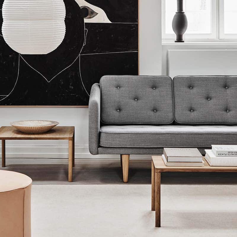 Fredericia - Piloti Tables - Lifestyle 01 Olson and Baker - Designer & Contemporary Sofas, Furniture - Olson and Baker showcases original designs from authentic, designer brands. Buy contemporary furniture, lighting, storage, sofas & chairs at Olson + Baker.
