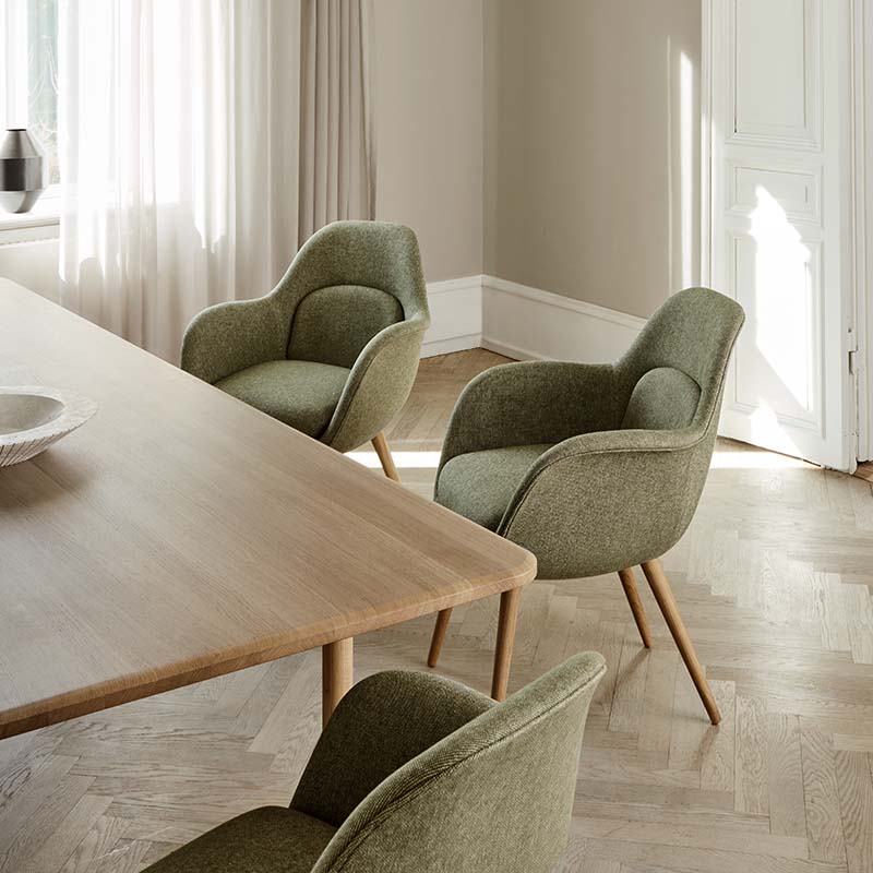 Fredericia - Swoon Chair - Lifestyle 06 Olson and Baker - Designer & Contemporary Sofas, Furniture - Olson and Baker showcases original designs from authentic, designer brands. Buy contemporary furniture, lighting, storage, sofas & chairs at Olson + Baker.