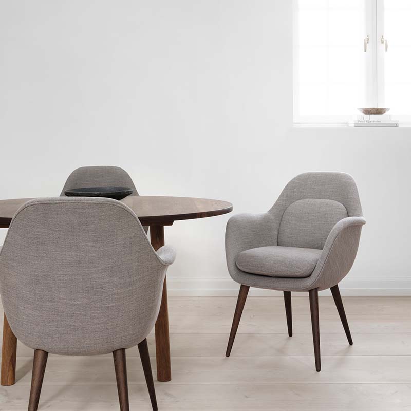 Fredericia - Swoon Dining Chair - Lifestyle 02 Olson and Baker - Designer & Contemporary Sofas, Furniture - Olson and Baker showcases original designs from authentic, designer brands. Buy contemporary furniture, lighting, storage, sofas & chairs at Olson + Baker.