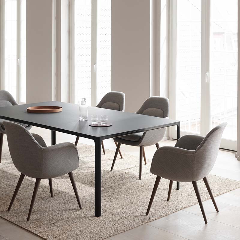 Fredericia - Swoon Dining Chair - Lifestyle 04 Olson and Baker - Designer & Contemporary Sofas, Furniture - Olson and Baker showcases original designs from authentic, designer brands. Buy contemporary furniture, lighting, storage, sofas & chairs at Olson + Baker.