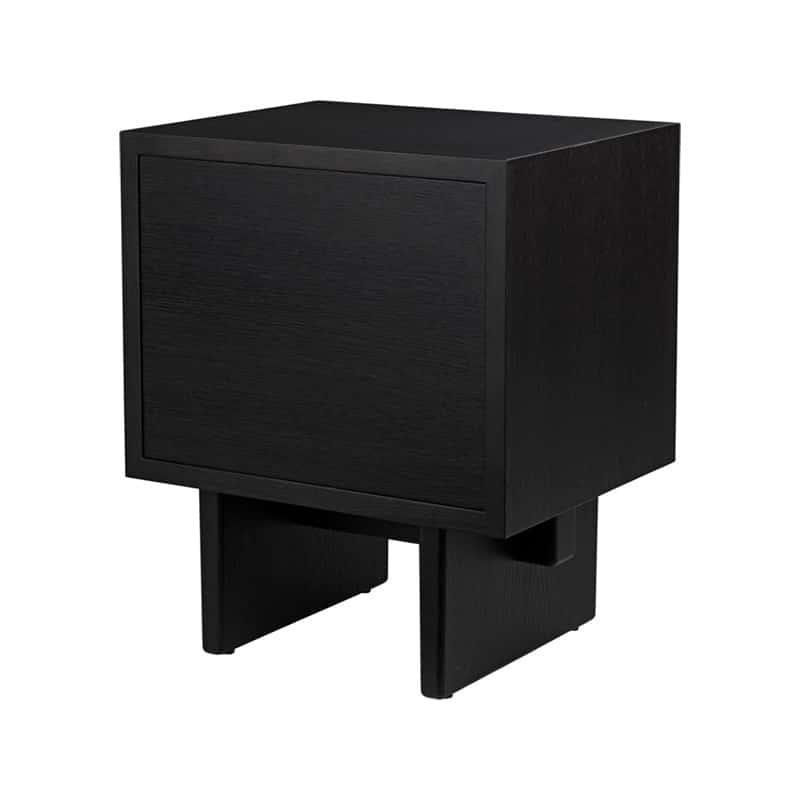 Gubi - Private Collection Dark Oak Nightstand B3Q ItemNr.10083279 - Packshot Olson and Baker - Designer & Contemporary Sofas, Furniture - Olson and Baker showcases original designs from authentic, designer brands. Buy contemporary furniture, lighting, storage, sofas & chairs at Olson + Baker.