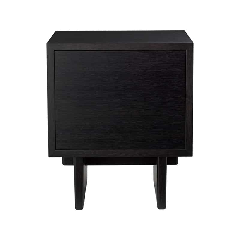 Gubi - Private Collection Dark Oak Nightstand Back ItemNr.10083279 - Packshot Olson and Baker - Designer & Contemporary Sofas, Furniture - Olson and Baker showcases original designs from authentic, designer brands. Buy contemporary furniture, lighting, storage, sofas & chairs at Olson + Baker.