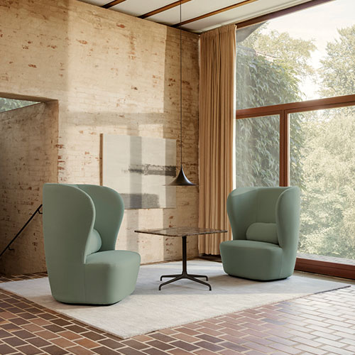 Gubi-Stay High Backrest-Lifestyle Olson and Baker - Designer & Contemporary Sofas, Furniture - Olson and Baker showcases original designs from authentic, designer brands. Buy contemporary furniture, lighting, storage, sofas & chairs at Olson + Baker.