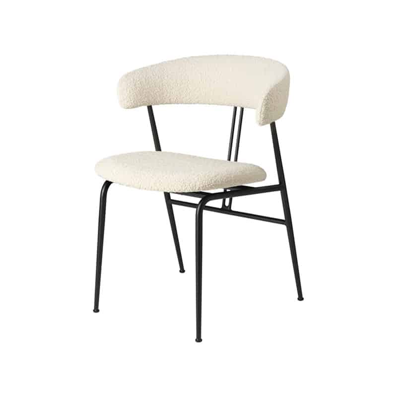 Gubi Violin Dining Chair Fully Upholstered by Olson and Baker - Designer & Contemporary Sofas, Furniture - Olson and Baker showcases original designs from authentic, designer brands. Buy contemporary furniture, lighting, storage, sofas & chairs at Olson + Baker.