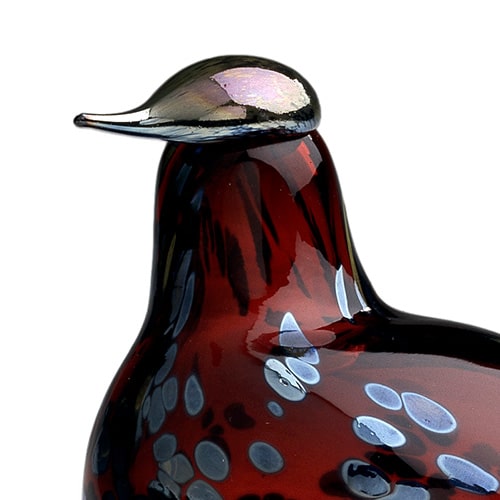 Iittala - Ruby_bird_cranberry- Closeup 1 Olson and Baker - Designer & Contemporary Sofas, Furniture - Olson and Baker showcases original designs from authentic, designer brands. Buy contemporary furniture, lighting, storage, sofas & chairs at Olson + Baker.