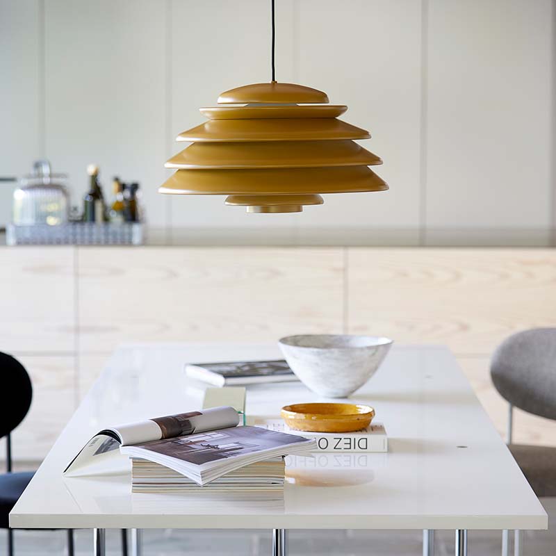 Verpan - Hive Pendant - Lifestyle 11 Olson and Baker - Designer & Contemporary Sofas, Furniture - Olson and Baker showcases original designs from authentic, designer brands. Buy contemporary furniture, lighting, storage, sofas & chairs at Olson + Baker.