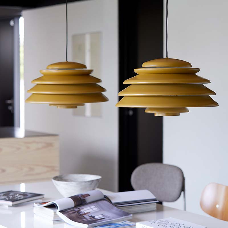 Verpan - Hive Pendant - Lifestyle 9 Olson and Baker - Designer & Contemporary Sofas, Furniture - Olson and Baker showcases original designs from authentic, designer brands. Buy contemporary furniture, lighting, storage, sofas & chairs at Olson + Baker.