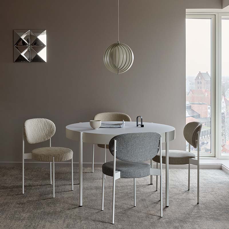 Verpan - Series 430 Table - Lifestyle 3 Olson and Baker - Designer & Contemporary Sofas, Furniture - Olson and Baker showcases original designs from authentic, designer brands. Buy contemporary furniture, lighting, storage, sofas & chairs at Olson + Baker.