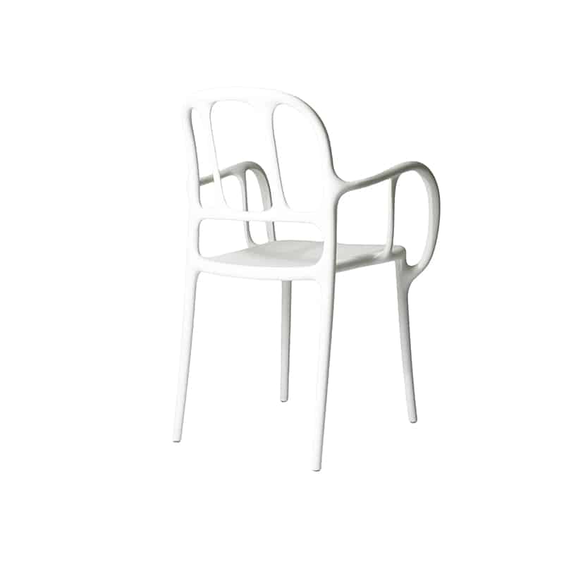Magis_milà_chair_product_lateral_back_SD2100_white_01_hr Olson and Baker - Designer & Contemporary Sofas, Furniture - Olson and Baker showcases original designs from authentic, designer brands. Buy contemporary furniture, lighting, storage, sofas & chairs at Olson + Baker.