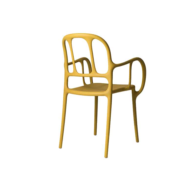 Magis_milà_chair_product_lateral_back_SD2100_yellow_01_hr Olson and Baker - Designer & Contemporary Sofas, Furniture - Olson and Baker showcases original designs from authentic, designer brands. Buy contemporary furniture, lighting, storage, sofas & chairs at Olson + Baker.