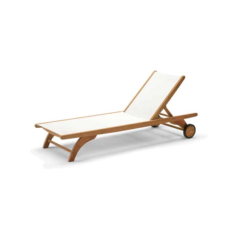 Columbus Sun Lounger by Skagerak Studio - Packshot 1 Olson and Baker - Designer & Contemporary Sofas, Furniture - Olson and Baker showcases original designs from authentic, designer brands. Buy contemporary furniture, lighting, storage, sofas & chairs at Olson + Baker.