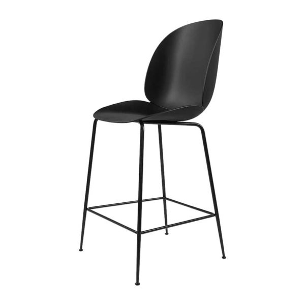 Beetle Counter Chair Unupholstered with Conic Base