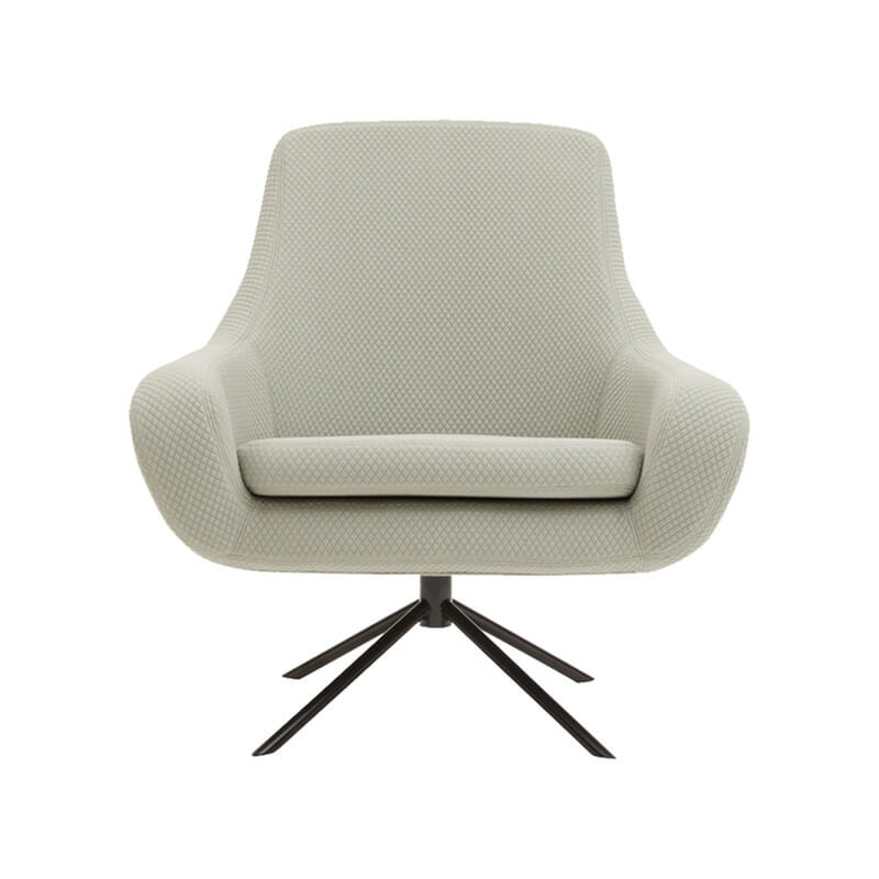Softline Noomi Lounge Chair Swivel by Susanne Gronlund Olson and Baker - Designer & Contemporary Sofas, Furniture - Olson and Baker showcases original designs from authentic, designer brands. Buy contemporary furniture, lighting, storage, sofas & chairs at Olson + Baker.