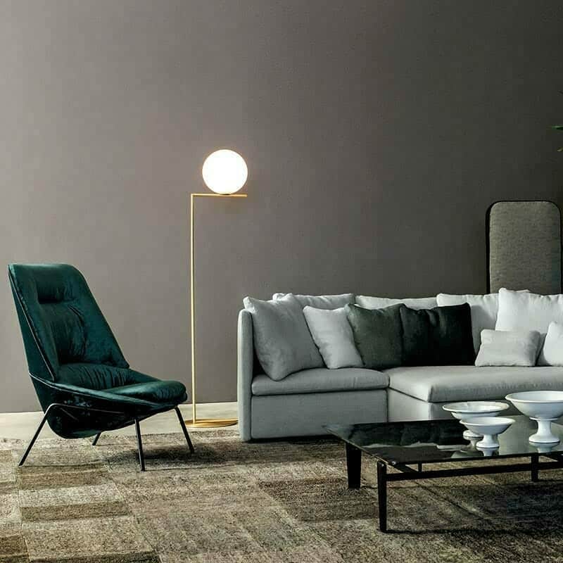 Flos-IC-Floor-Lifestyle-4 Olson and Baker - Designer & Contemporary Sofas, Furniture - Olson and Baker showcases original designs from authentic, designer brands. Buy contemporary furniture, lighting, storage, sofas & chairs at Olson + Baker.