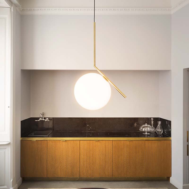 Flos-IC-Pendant-Lifestyle-5 Olson and Baker - Designer & Contemporary Sofas, Furniture - Olson and Baker showcases original designs from authentic, designer brands. Buy contemporary furniture, lighting, storage, sofas & chairs at Olson + Baker.