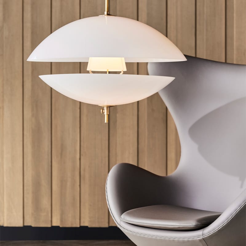 Fritz Hansen- Clam - 550 - Lifestyle 8 Olson and Baker - Designer & Contemporary Sofas, Furniture - Olson and Baker showcases original designs from authentic, designer brands. Buy contemporary furniture, lighting, storage, sofas & chairs at Olson + Baker.