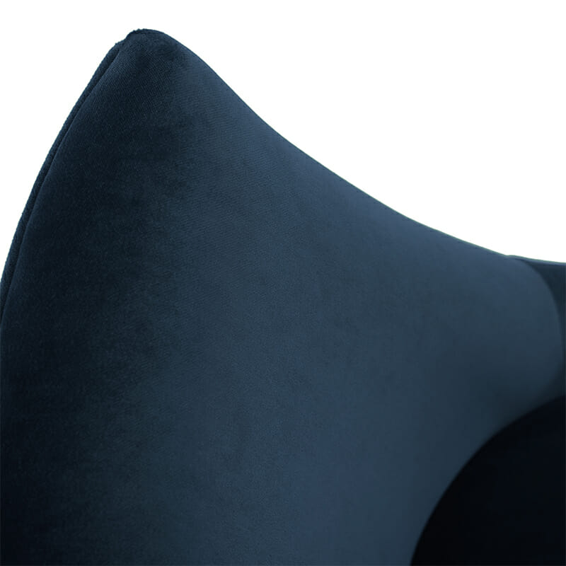 Huxley-Dining-Chair-by-Olson-and-Baker-Indigo-Velvet-Black-Ash-Leg-Detail-01 Olson and Baker - Designer & Contemporary Sofas, Furniture - Olson and Baker showcases original designs from authentic, designer brands. Buy contemporary furniture, lighting, storage, sofas & chairs at Olson + Baker.