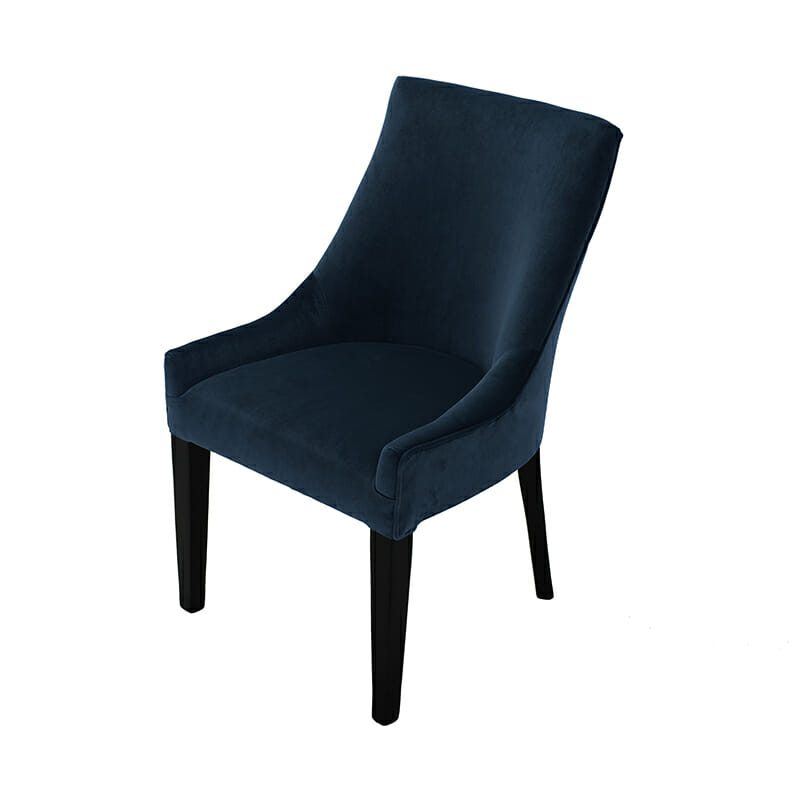 Huxley-Dining-Chair-by-Olson-and-Baker-Indigo-Velvet-Black-Ash-Leg-Packshot-01 Olson and Baker - Designer & Contemporary Sofas, Furniture - Olson and Baker showcases original designs from authentic, designer brands. Buy contemporary furniture, lighting, storage, sofas & chairs at Olson + Baker.