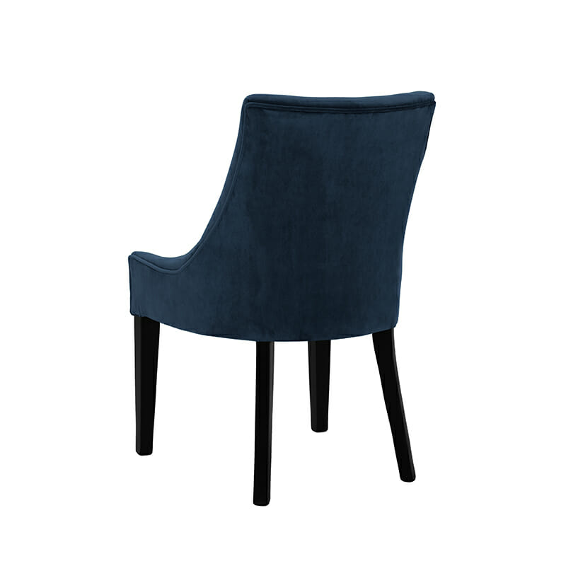 Huxley-Dining-Chair-by-Olson-and-Baker-Indigo-Velvet-Black-Ash-Leg-Packshot-02 Olson and Baker - Designer & Contemporary Sofas, Furniture - Olson and Baker showcases original designs from authentic, designer brands. Buy contemporary furniture, lighting, storage, sofas & chairs at Olson + Baker.