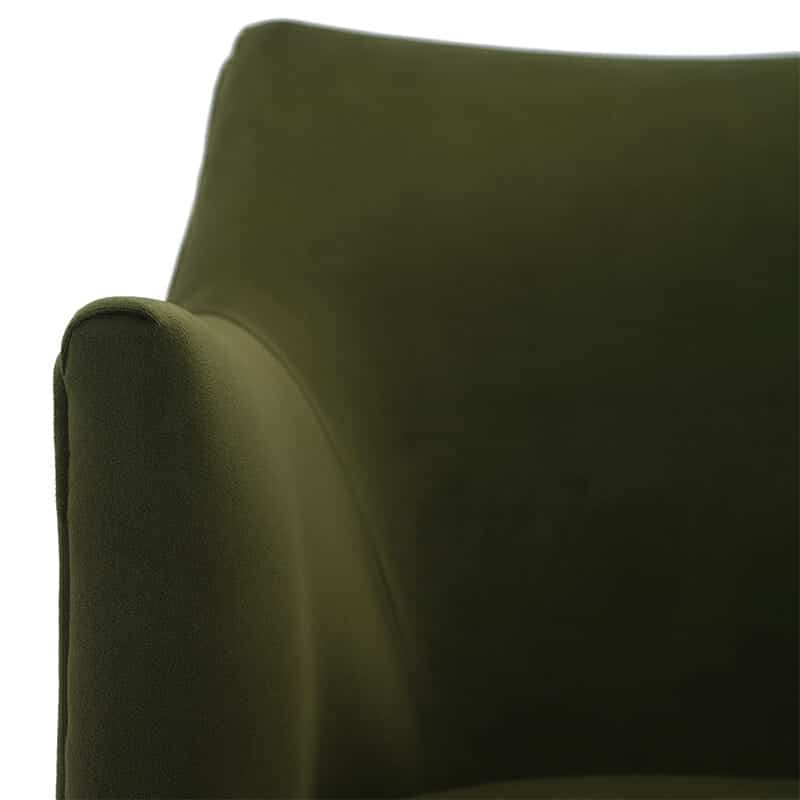 Huxley-Dining-Chair-with-Arms-by-Olson-and-Baker-Vine-Velvet-Black-Ash-Leg-Detail-01 Olson and Baker - Designer & Contemporary Sofas, Furniture - Olson and Baker showcases original designs from authentic, designer brands. Buy contemporary furniture, lighting, storage, sofas & chairs at Olson + Baker.