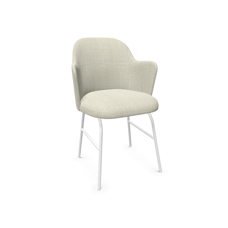 Viccarbe Aleta Chair with Metal Base and Arms by Olson and Baker - Designer & Contemporary Sofas, Furniture - Olson and Baker showcases original designs from authentic, designer brands. Buy contemporary furniture, lighting, storage, sofas & chairs at Olson + Baker.