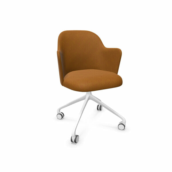 Aleta Chair with Pyramid Swivel Base and Arms