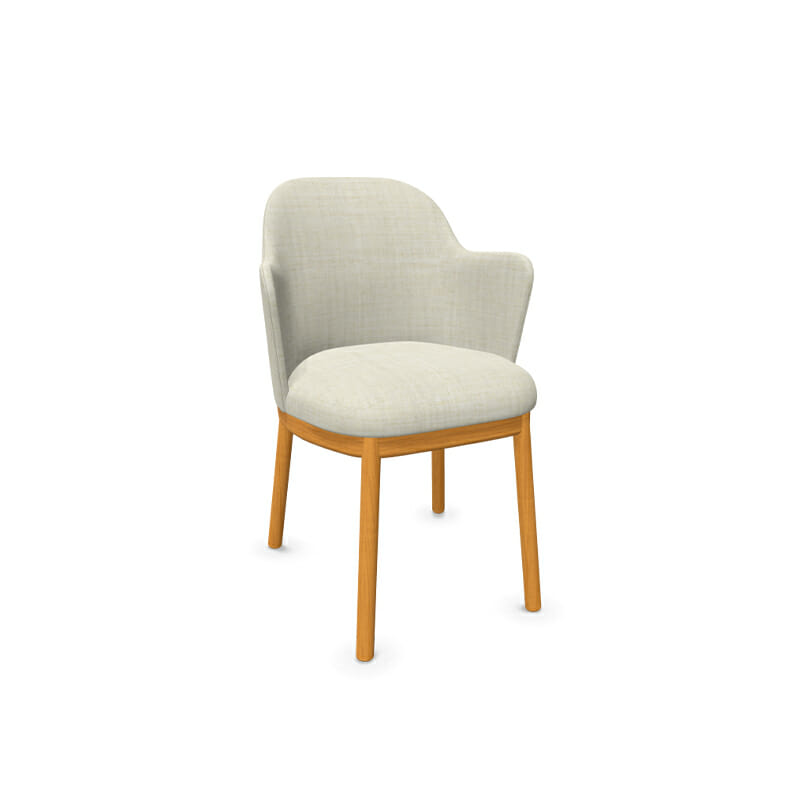 Viccarbe Aleta Chair with Wood Base and Arms by Olson and Baker - Designer & Contemporary Sofas, Furniture - Olson and Baker showcases original designs from authentic, designer brands. Buy contemporary furniture, lighting, storage, sofas & chairs at Olson + Baker.