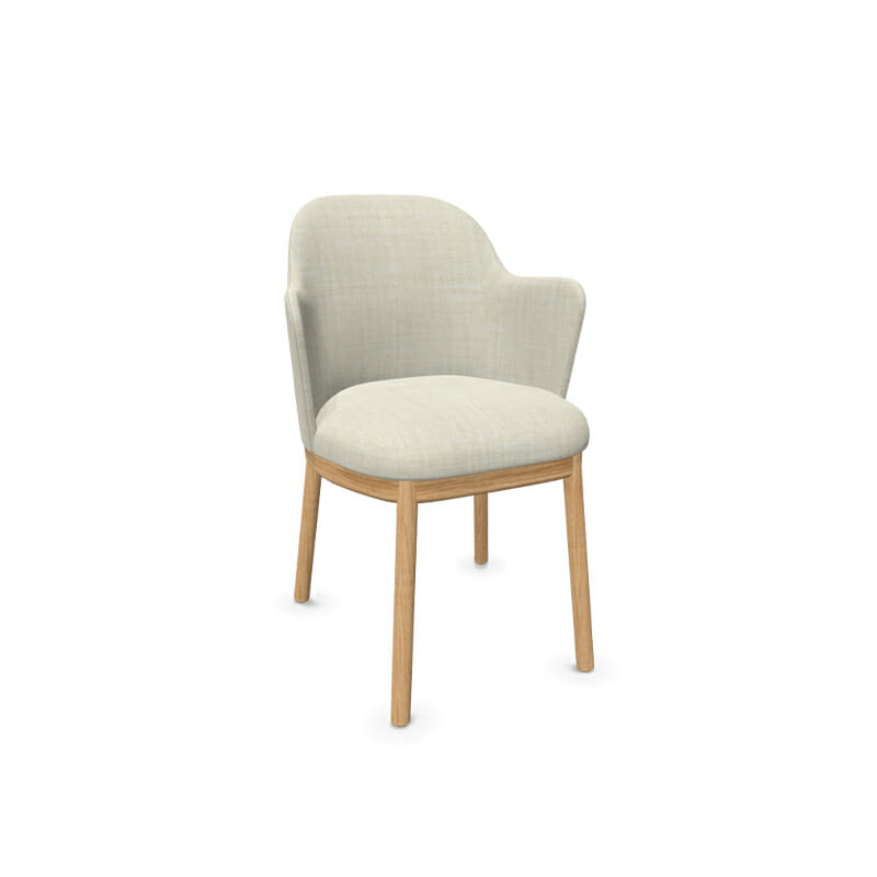 Viccarbe Aleta Chair with Wood Base and Arms by Olson and Baker - Designer & Contemporary Sofas, Furniture - Olson and Baker showcases original designs from authentic, designer brands. Buy contemporary furniture, lighting, storage, sofas & chairs at Olson + Baker.