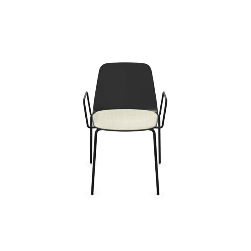 Viccarbe Maarten Chair with Metal Base with Arms by Olson and Baker - Designer & Contemporary Sofas, Furniture - Olson and Baker showcases original designs from authentic, designer brands. Buy contemporary furniture, lighting, storage, sofas & chairs at Olson + Baker.